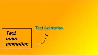 Text color animation with gradient background /different text color animation using html