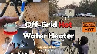 Горячая вода для крошечного дома без подключения к электросети! Установка пропанового водонагрева...