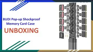 Budi Pop-up Shockproof Memory Card Case Unboxing