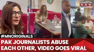 Pakistani Journalists Safina Khan And Asad Malik Abuse Each Other During Press Meet In London