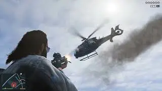 GTA 5 - Paleto Forest Sawmill Shootout + Ten Star Escape