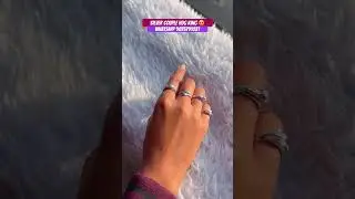 Beautiful silver couple hug ring 🌸 #shorts #viral #shortvideo