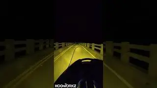 What does the HOGWORKZ Goldtooth Headlight look like at night? ​⁠@Jamie50shoe