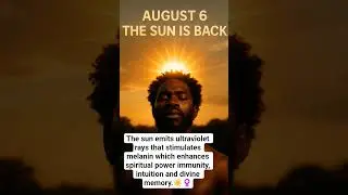 The return of solar power, activation of the melanin.