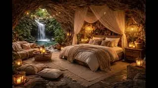 Cave Bedroom Sleep Ambience | 8 Hours Deep Sleep, Relaxation & Stress Relief
