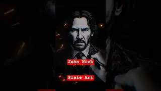 John Wick Slate Art