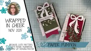 Wrapped in Cheer Nov 2025 Paper Pumpkin