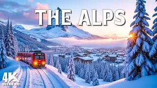 THE ALPS WINTER 4K | Winter Wonderland in the Alps - Scenic Relaxation Film with Calming Music