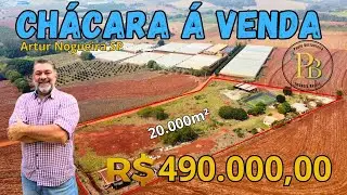 CHÁCARA A VENDA 20.000M² TERRA VERMELHA EM ARTUR NOGUEIRA
