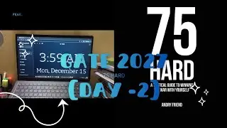 GATE -2027(CSE) DAY -2  #gate #preparation #mevsme #icando #75hardchallenge