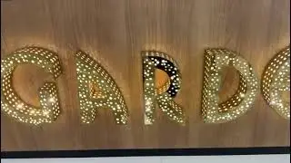 perforated channel letters sign