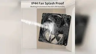 Review: 80mm Moisture-Proof Fan 2-Pack 12V DC 8025 High Airflow Cooling Fan 2 Wire 3Pin 3500RP...