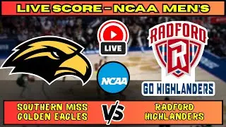 🔴 Southern Miss Golden Eagles vs Radford Highlanders | NCAA Men&rsquo;s Basketbal Live Score Update Dec 3