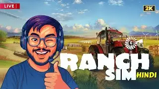 Ranch Sim LIVE (Hindi) | Face Cam Gameplay stream 👇🐄🔥#gaming #ranchsimulator #live #livestream