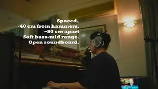 JLI Electronics Serena mic kit, upright piano.