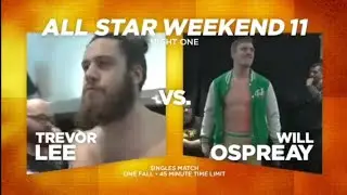 Trevor Lee vs. Will Ospreay - PWG ALL STAR WEEKEND 11 12.11.2015 | FULL MATCH 
