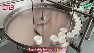 Round Bottle Turntable Rotary Pump Filling Machine Scrub Filler Packing Line for Viscous Product