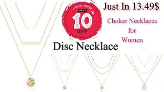 Dainty Layered Choker Necklace |Gold Plated Necklace | Multilayer Necklace | Necklaces for Women