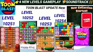Toon Blast Gameplay Levels 10251-10254 Cartoon Chaos: Levels 10251-10254!