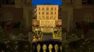 Magical Christmas Lights and Decorations in Lake Como, Italy 🎄🎅 #lakecomo #italy #shorts