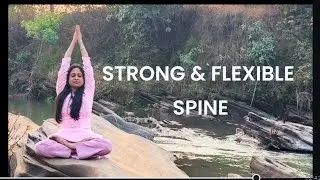 Strong & Flexible Spine 🌿Parvatasana to release stiffness & improve posture.Move slow. Breathe deep.