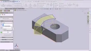 Tutorial de Solidworks - 17 - Bloco com recortes em ângulo