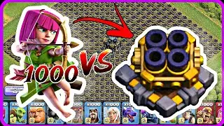 1000 Archers VS Multi Mortar Clan Capital Full Base Attack Townhall 17| #coc #clashofclans
