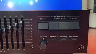 LUXMAN G-100 Vintage Stereo Frequency Equalizer Demonstration
