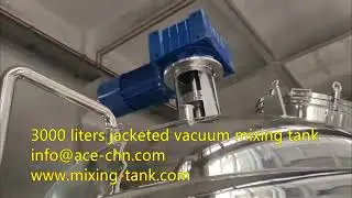 3000 liters jacketed vacuum mixing tank