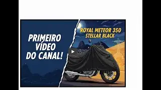 PRIMEIRO VIDEO: APRESENTAÇÃO DA ROYAL METEOR 350 (STELLAR BLACK)