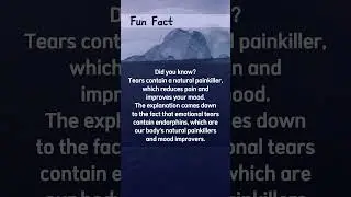 Did You Know ? Tears ... |Fun Fact |Inspire Everyday #shorts #short #funfacts #funfact