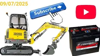 HOW TO CHANGE BATTERY WACKER NEUSON MINI EXCAVATOR ( @bobbydevgotra ) MINI EXCAVATOR 
