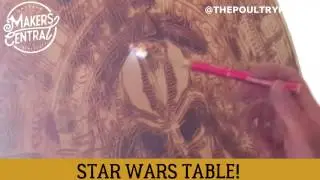 DIY Star Wars Coffee Table Made from Pallet Using Router