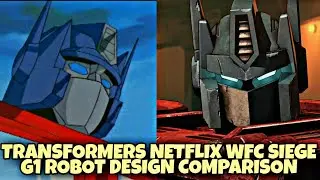 Transformers War For Cybertron : Siege G1 Robot Design Comparison (Main Characters)