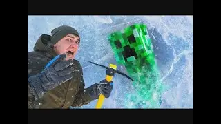Našel jsem zombíka v Minecraftu uvězněného v ledu!