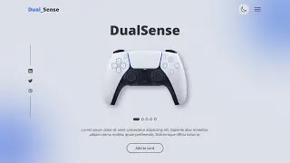 How to Create DualSense Website by Using (HTML - CSS - JS)