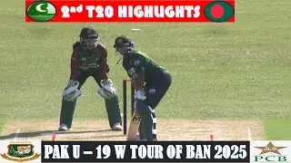2nd T20 Highlights | Bangladesh W vs Pakistan W | Pakistan Women U - 19s tour of Bangladesh
