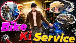 My Bike Service 🛠🛠|| Bike's first service 😍😍||