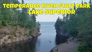 Temperance River State Park Along the Shore of Lake Superior in Minnesota