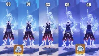 [LV.100] COLUMBINA C0 ~ C6 COMPARSION | GENSHIN IMPACT
