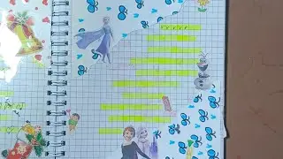 Decorating My Notebook with Frozen Stickers ❄️ | Cute & Aesthetic DIY