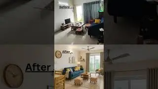 Drawing Room Transformation | Old to Modern Living Room Makeover | Kitchen Renovation #ghardecor
