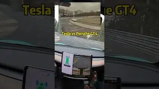 Fully modified Tesla Model 3 Performance vs Porsche 718 GT4 on N&uuml;rburgring racetrack!