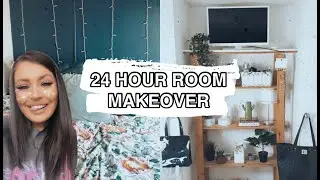 24 HOUR ROOM TRANSFORMATION!! | LOCKDOWN 2020!!