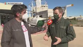 El helicóptero de la Guardia Civil