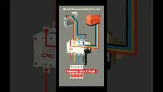 Manual ChangeOver Switch Connection #ytshorts #wiringconnection by Munna Electrical