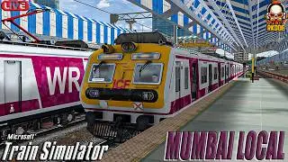 DRIVING MUMBAI LOCAL THROUGH WESTERN RAILWAY DIVISION | WR LOCAL ACTION IN MSTS | RKODE GAMING