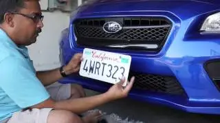2015-17 Subaru WRX/STI license plate install without drilling bumper