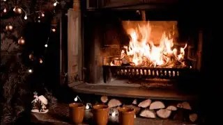 🔥 Fireplace with crackling fire sound! Fireplace Ambience