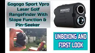 Gogogo Sport Vpro Golf Rangefinder, Unboxing and Backyard Test - Nice Carrying Case